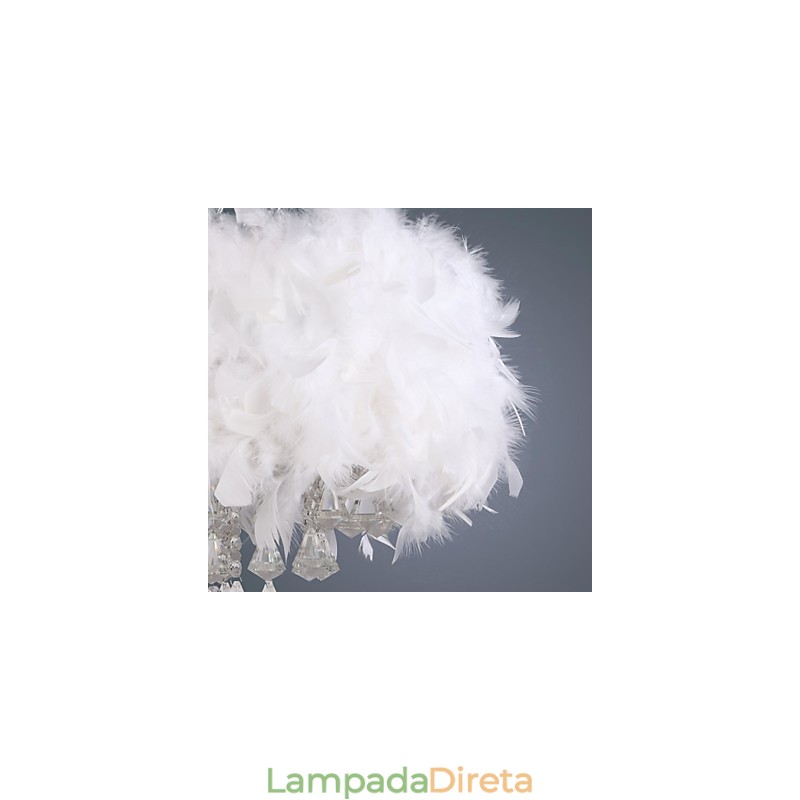 Moderno contemporâneo tambor cristal mini estilo galvanizado pingente luz