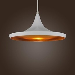 Luminária pendente de metal com pintura retrô country contemporânea moderna
