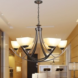 Luminária pendente de luxo Iluminação rústica Iluminação