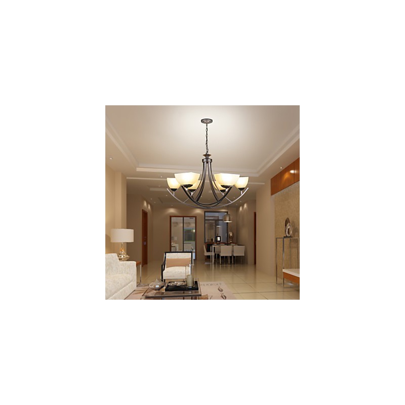 Luminária pendente de luxo Iluminação rústica Iluminação