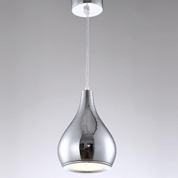 Luminária pendente de metal galvanizada globo contemporânea moderna