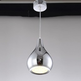 Luminária pendente de metal galvanizada globo contemporânea moderna