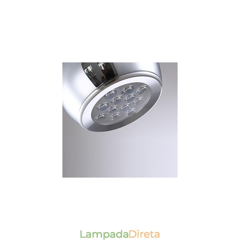 Luminária pendente de metal galvanizada globo contemporânea moderna