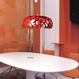 Luminária pendente de resina com pintura contemporânea moderna
