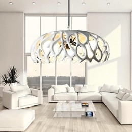 Luminária pendente de resina com pintura contemporânea moderna