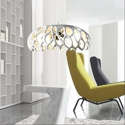 Luminária pendente de resina com pintura contemporânea moderna