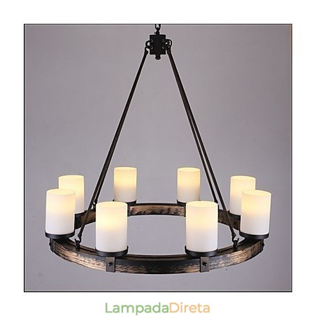 Lustre de madeira antigo vintage Lustre de madeira antigo vintage