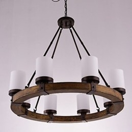 Lustre de madeira antigo vintage