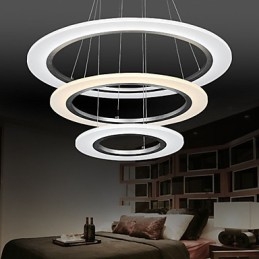 Lustre de acrílico com pingente de luz, iluminação de teto com forma faça você mesmo