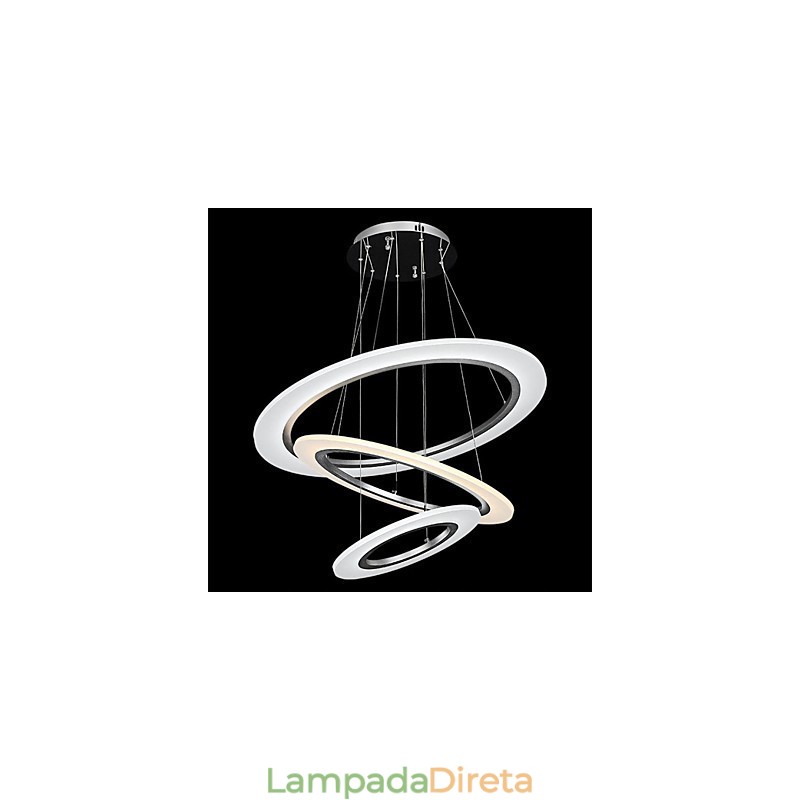 Lustre de acrílico com pingente de luz, iluminação de teto com forma faça você mesmo