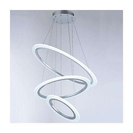 Luminárias pendentes de acrílico, lustre, iluminação de teto com 3 anéis DIY Luminárias pendentes de acrílico, lustre, iluminação de teto com 3 anéis DIY