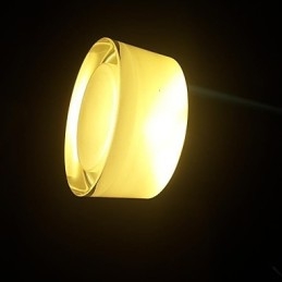 Luminária pendente moderna contemporânea em metal cromado