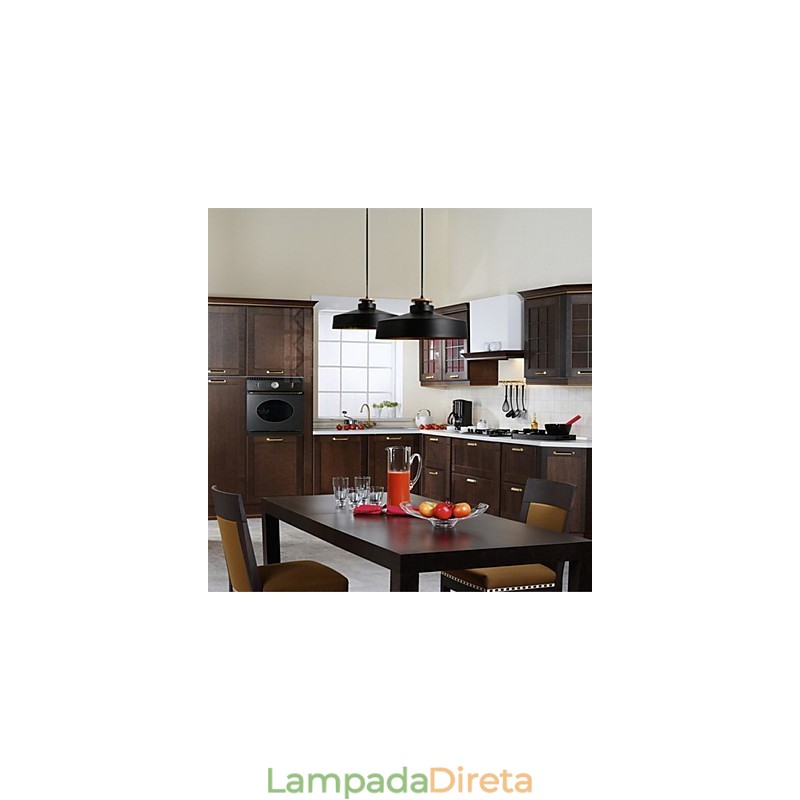 Luminárias pendentes modernas contemporâneas de metal