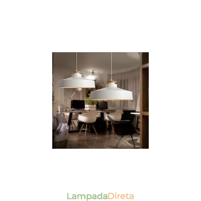 Luminárias pendentes modernas contemporâneas de metal