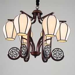 Lustre de metal galvanizado estilo vintage rústico Lodge Mini