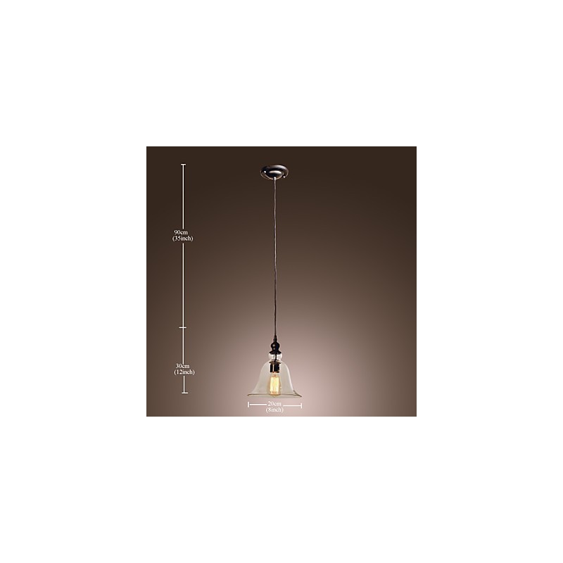 Tradicional clássico vintage tigela mini estilo galvanizado pingente luz
