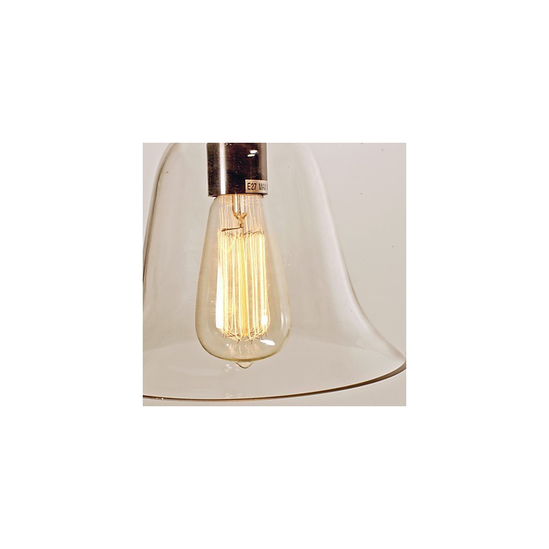 Tradicional clássico vintage tigela mini estilo galvanizado pingente luz