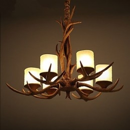 Lustre Pendente Luz Vintage Resina