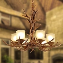 Lustre Pendente Luz Vintage Resina