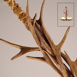 Lustre Pendente Luz Vintage Resina