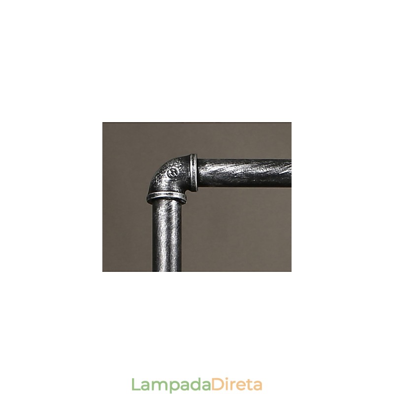 Candelabro de tubo de ferro industrial Wind gear lâmpada suspensa
