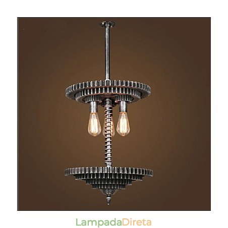 Lustre Vintage Lron Lustre Criativo Engrenagem Mecânica Lustre Vintage Lron Lustre Criativo Engrenagem Mecânica