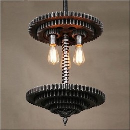 Lustre Vintage Lron Lustre Criativo Engrenagem Mecânica