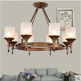 Lustre Pastoral Retro de Ferro Forjado