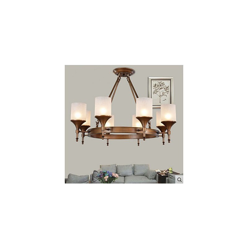 Lustre Pastoral Retro de Ferro Forjado