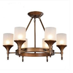 Lustre Pastoral Retro de Ferro Forjado