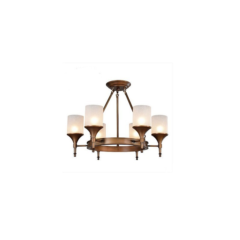Lustre Pastoral Retro de Ferro Forjado