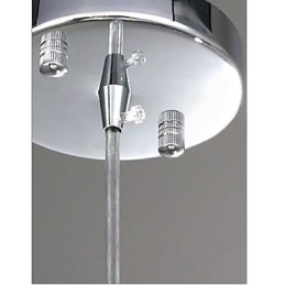Luminária pendente moderna contemporânea em cristal globo estilo mini galvanizada