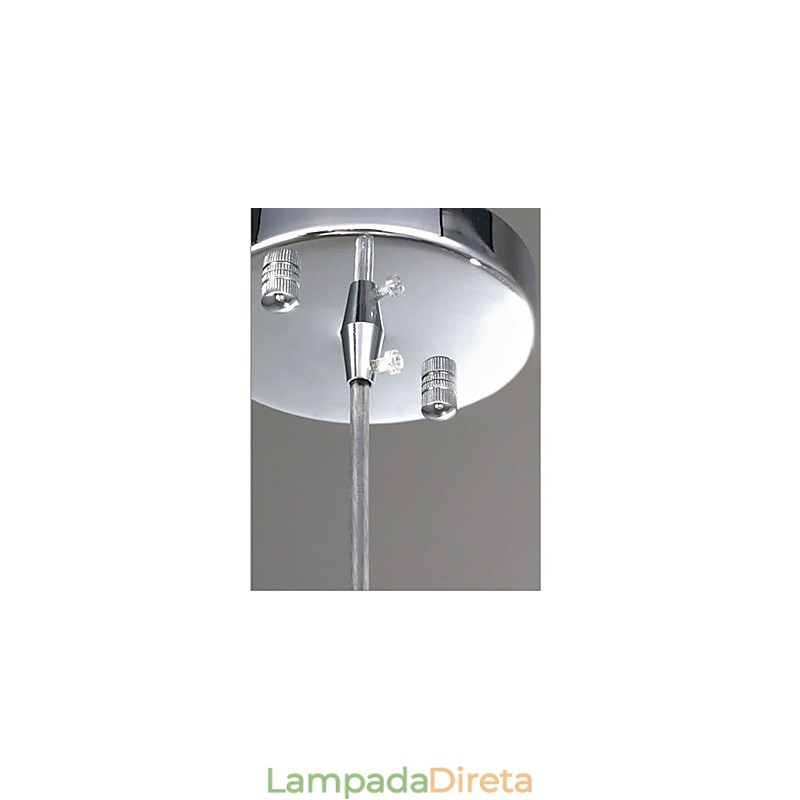 Luminária pendente moderna contemporânea em cristal globo estilo mini galvanizada