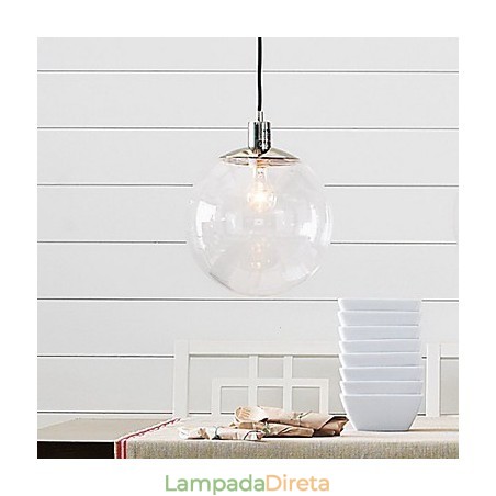 Luminária pendente estilo mini globo clássico tradicional Luminária pendente estilo mini globo clássico tradicional
