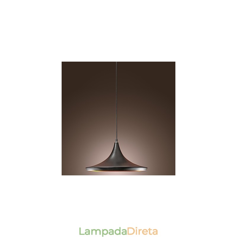 Luminária pendente moderna, contemporânea, retrô, estilo mini, pintura