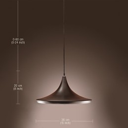 Luminária pendente moderna, contemporânea, retrô, estilo mini, pintura