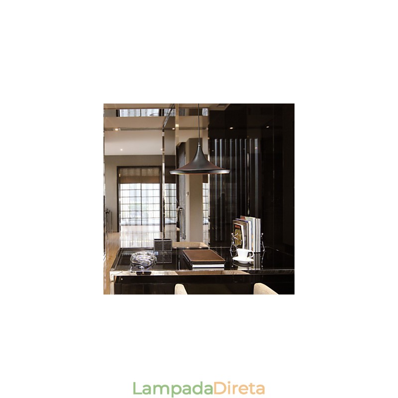 Luminária pendente moderna, contemporânea, retrô, estilo mini, pintura