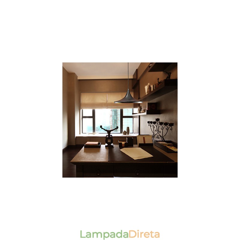 Luminária pendente moderna, contemporânea, retrô, estilo mini, pintura