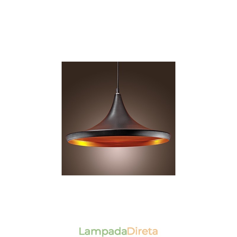 Luminária pendente moderna, contemporânea, retrô, estilo mini, pintura