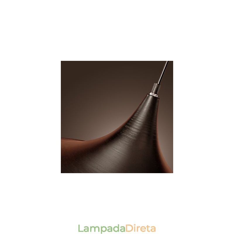 Luminária pendente moderna, contemporânea, retrô, estilo mini, pintura