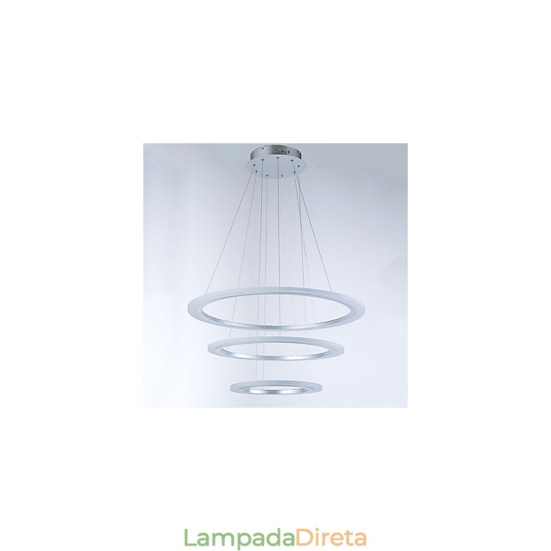 3 Anel DIY Forma Acrílico Pingente Luz Teto Lâmpadas Lustre Iluminação