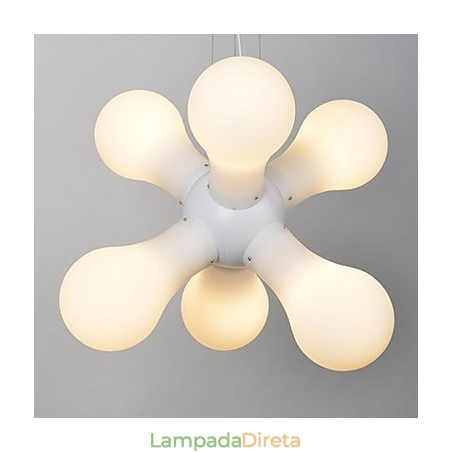 Luminária pendente de vidro simples Luminária pendente de vidro simples