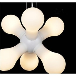 Luminária pendente de vidro simples