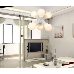Luminária pendente de vidro simples