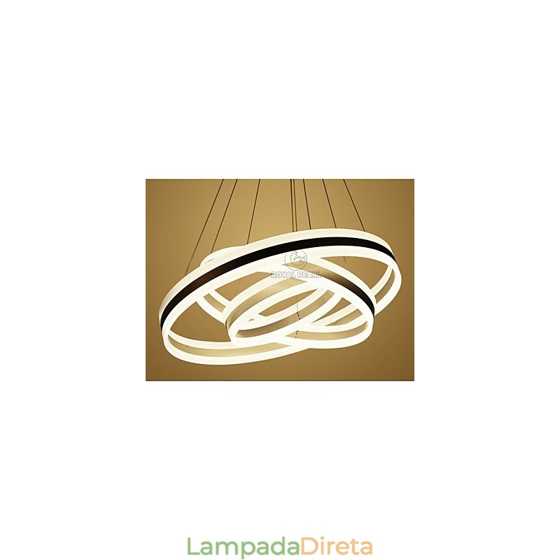 Lustre Moderno Luminária Pendente Cristal 120W
