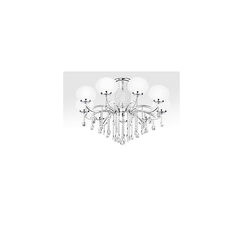 Lustre de Cristal Luxo Moderno Living 9 Luzes