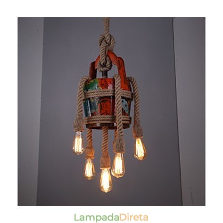 Lustre American Country Hemp Pavilion Lustre Padrão Retro De Produtos Patenteados Lustre American Country Hemp Pavilion Lustre Padrão Retro De Produtos Patenteados