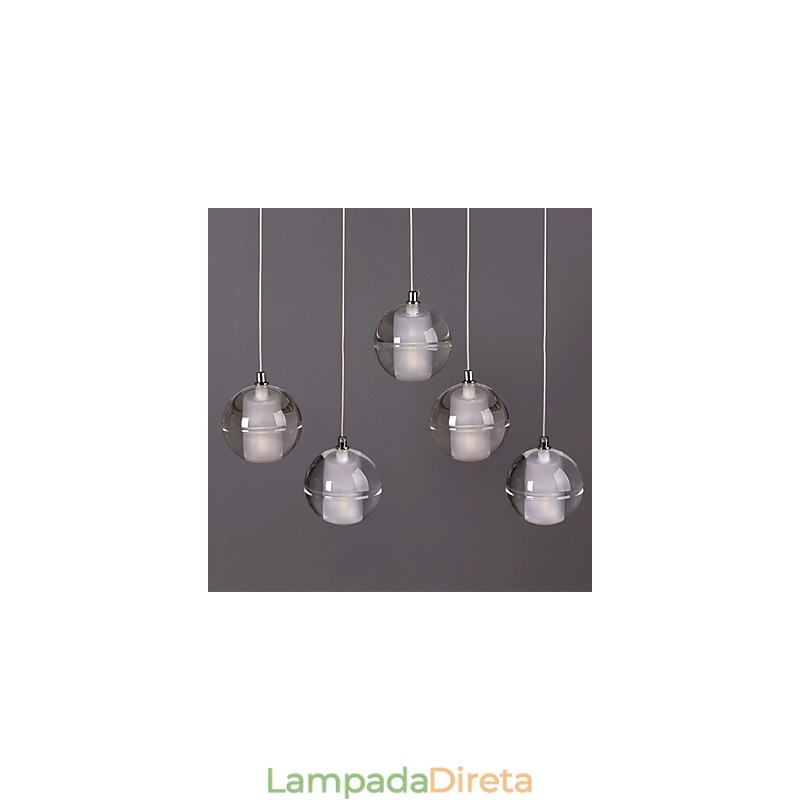 All Over The Sky Star Bocci Droplight Aurora Borealis Lâmpada de cristal de vidro moderna