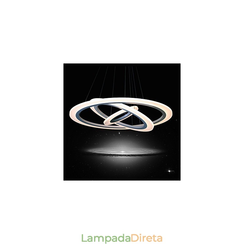Luminária pendente acrílica moderna contemporânea de 75 watts