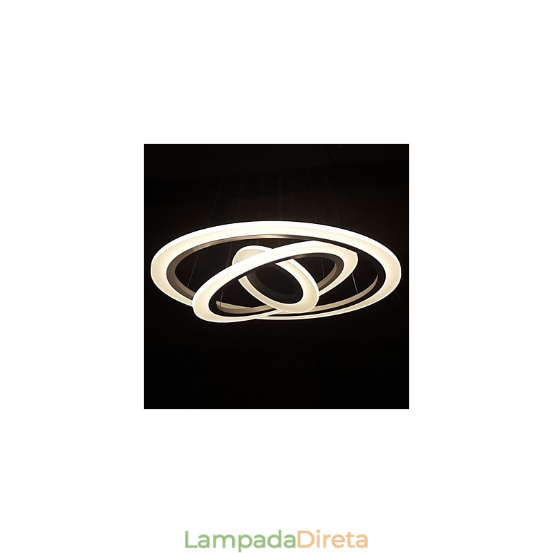 Luminária pendente acrílica moderna contemporânea de 75 watts